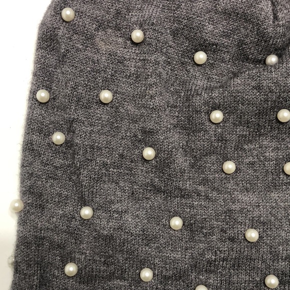 Zara Pearly Embellished Beanie - Picture 5 of 6